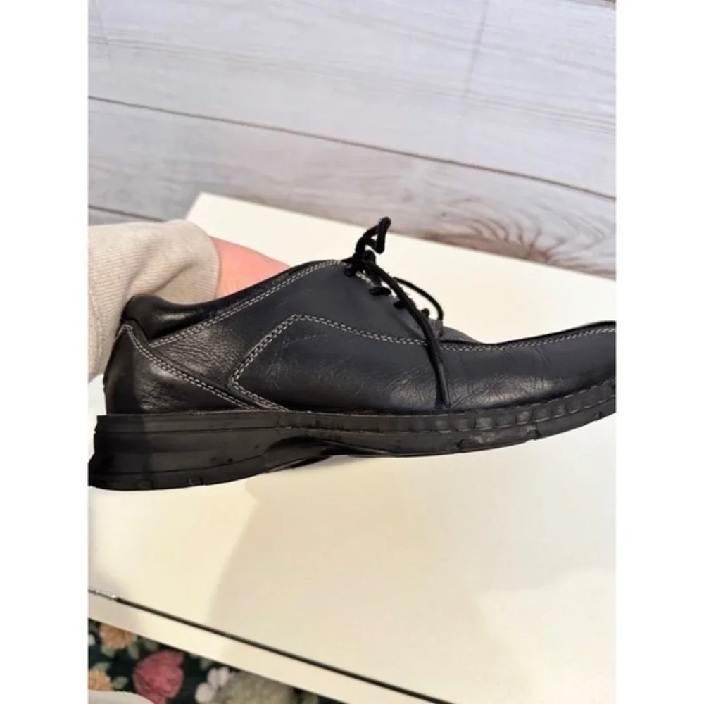 Dockers Mens Black Leather Comfort Lace Up‎ Oxford Dress Shoes Size 9.5M
